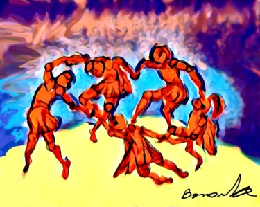 Pintura intitulada "Dance after Henri M…" por Greg Borowke, Obras de arte originais, Acrílico