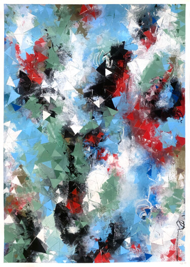 Pittura intitolato "Untitled (Fracture…" da Greg Bryce, Opera d'arte originale, Acrilico