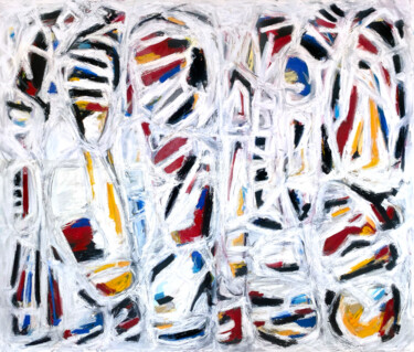 Картина под названием "Shivaya" - Greg Bryce, Подлинное произведение искусства, Масло Установлен на Деревянная рама для носи…