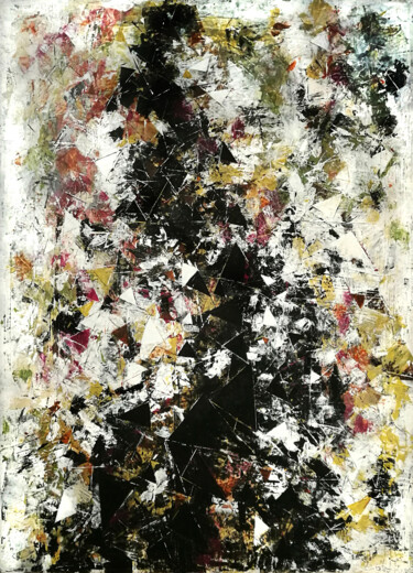 Pittura intitolato "Fracture compositio…" da Greg Bryce, Opera d'arte originale, Acrilico Montato su Telaio per barella in l…