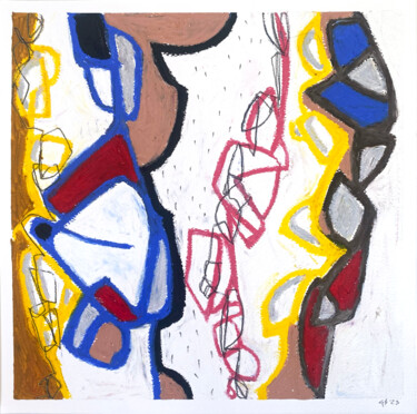 Dessin intitulée "Untitled March 2023…" par Greg Bryce, Œuvre d'art originale, Pastel