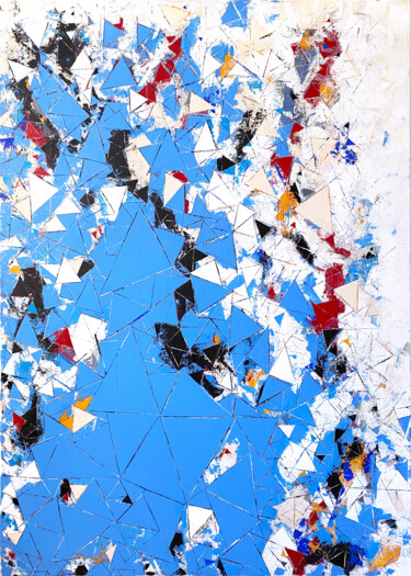 Pittura intitolato "Fracture compositio…" da Greg Bryce, Opera d'arte originale, Acrilico Montato su Telaio per barella in l…
