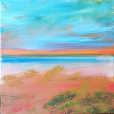 Painting titled "Sea scape II" by Greg Grefenstette, Original Artwork, Acrylic