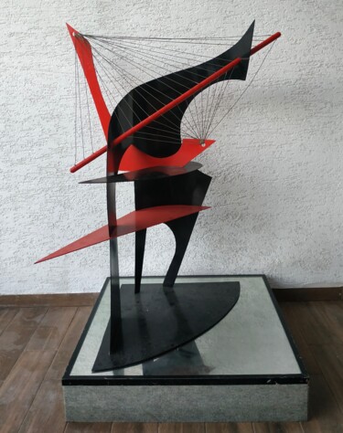 Skulptur mit dem Titel "Sculpture - David’s…" von Gregory Borin, Original-Kunstwerk, Metalle