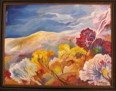 Painting titled "Against the wind" by Gregory Borin, Original Artwork