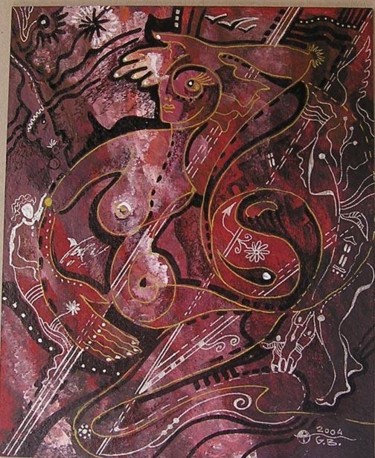 Painting titled "Women's world" by Gregory Borin, Original Artwork