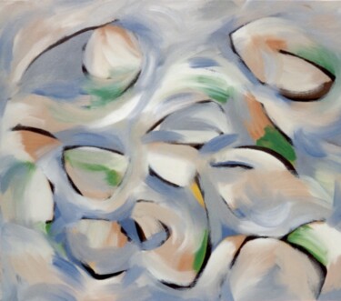 Pittura intitolato "For Paul Klee" da Gregg Simpson, Opera d'arte originale, Olio Montato su Telaio per barella in legno