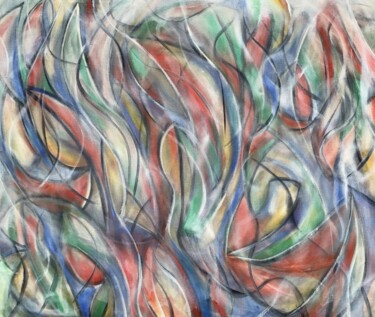 Pintura titulada "Floral Movement 8" por Gregg Simpson, Obra de arte original, Acrílico