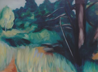 Impressions of the Fontainebleau Forest Painting titled "Impressions of the…" by Gregg Simpson, Original Artwork, Acrylic Mounted on Wood Stretcher frame