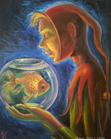 Painting titled "Miracle" by Greg Known, Original Artwork, Oil