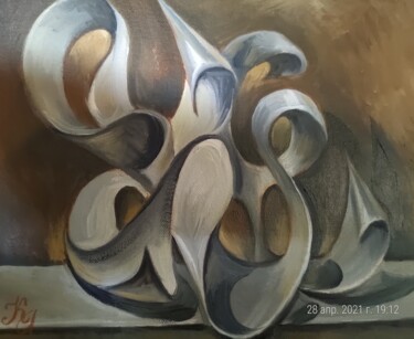 Painting titled "Forms" by Greg Known, Original Artwork, Oil
