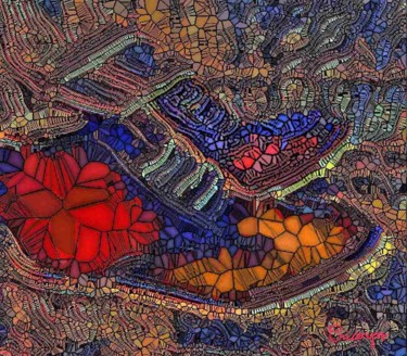 Digital Arts titled "Mes chaussures" by Grégoire Koboyan (Cricorps), Original Artwork, Digital Painting