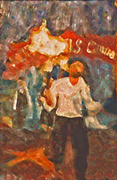 Peinture intitulée "Richard cracheur de…" par Grégoire Koboyan (Cricorps), Œuvre d'art originale, Huile