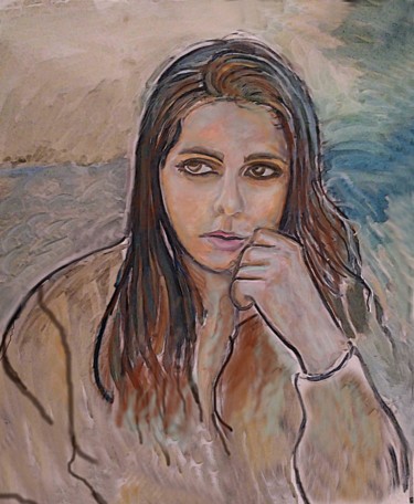 Painting titled "Sona Ananian" by Grégoire Koboyan (Cricorps), Original Artwork, Oil