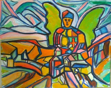 Painting titled "St Grégoire L'illum…" by Grégoire Koboyan (Cricorps), Original Artwork, Oil