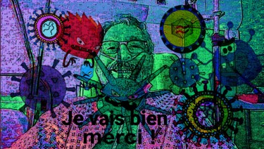 Digitale Kunst mit dem Titel "Je vais bien merci!" von Grégoire Koboyan (Cricorps), Original-Kunstwerk, Digitale Malerei