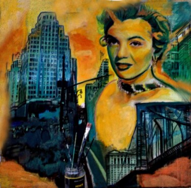 Peinture intitulée "Marilyn" par Grégoire Koboyan (Cricorps), Œuvre d'art originale, Huile