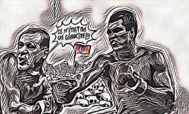 Digital Arts titled "Mohamed Ali vs Rece…" by Grégoire Koboyan (Cricorps), Original Artwork, Digital Painting