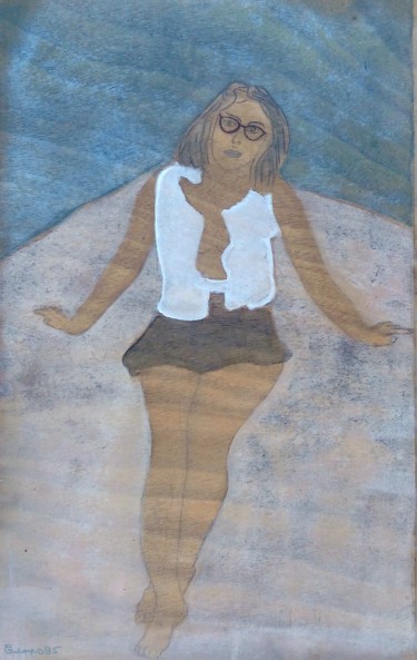 「christina.jpg」というタイトルの絵画 Grégoire Koboyan (Cricorps)によって, オリジナルのアートワーク, オイル