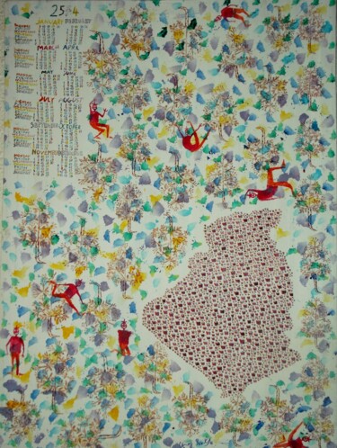 Peinture intitulée "2574-Algerie-Saposh…" par Grégoire Koutsandréou, Œuvre d'art originale, Acrylique