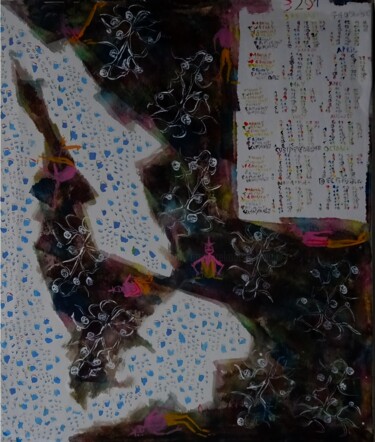 Peinture intitulée "3291 Acacia  volubi…" par Grégoire Koutsandréou, Œuvre d'art originale, Acrylique Monté sur Châssis en b…