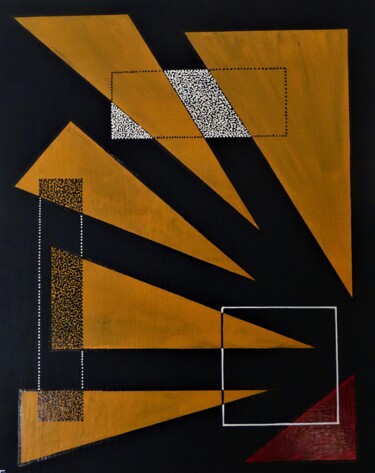 Peinture intitulée "Rising Sun" par Gregör Hosjan, Œuvre d'art originale, Acrylique Monté sur Châssis en bois