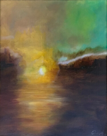 Schilderij getiteld "Sunset fantasy" door Gregory Anoufriev, Origineel Kunstwerk, Olie