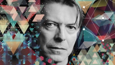 Digital Arts titled "David Bowie" by Grégory Bianchi, Original Artwork, Digital Painting