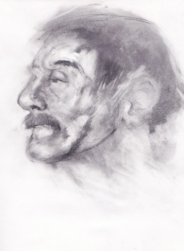 Dessin intitulée "portrait 4" par Grégory Geng, Œuvre d'art originale, Crayon