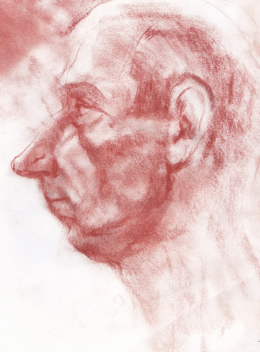 Dessin intitulée "portrait 2" par Grégory Geng, Œuvre d'art originale, Crayon