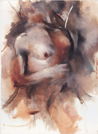 Peinture intitulée "nu peinture" par Grégory Geng, Œuvre d'art originale, Huile