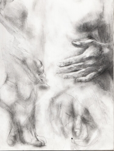 Dessin intitulée "etude 12" par Grégory Geng, Œuvre d'art originale, Crayon