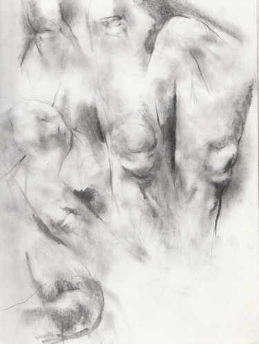 Drawing titled "etude 14" by Grégory Geng, Original Artwork, Pencil