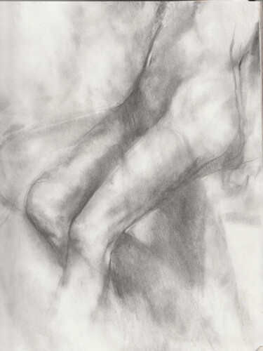 Dessin intitulée "etude corps 2" par Grégory Geng, Œuvre d'art originale, Crayon