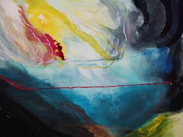 Peinture intitulée "Marine 2" par Grégory Geng, Œuvre d'art originale, Encre