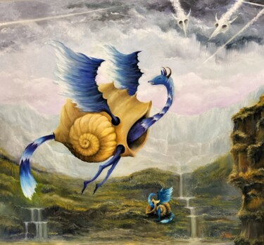 Pintura titulada "Gregory Pyra Piro o…" por Gregory Pyra Piro, Obra de arte original, Oleo Montado en Otro panel rígido