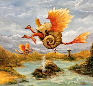 Peinture intitulée "Gregory Pyra Piro o…" par Gregory Pyra Piro, Œuvre d'art originale, Huile Monté sur Autre panneau rigide