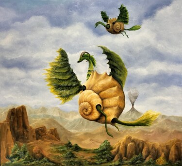 Картина под названием "Gregory Pyra Piro o…" - Gregory Pyra Piro, Подлинное произведение искусства, Масло Установлен на Друг…
