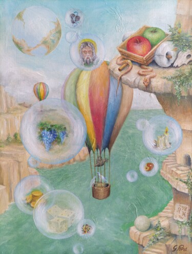 Painting titled "Gregory Pyra Piro p…" by Gregory Pyra Piro, Original Artwork, Oil Mounted on Wood Stretcher frame