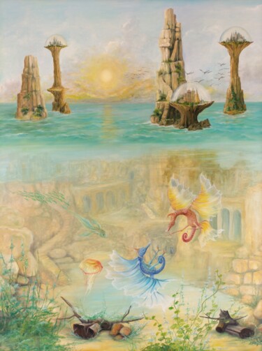 Pintura titulada "Gregory Piro Piro p…" por Gregory Pyra Piro, Obra de arte original, Oleo Montado en Bastidor de camilla de…