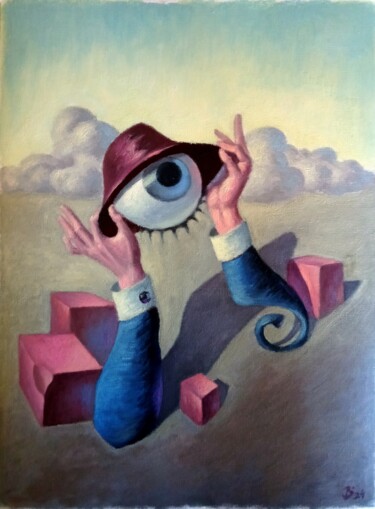 Malerei mit dem Titel "Enigma 8" von Gregory Vitruk, Original-Kunstwerk, Öl