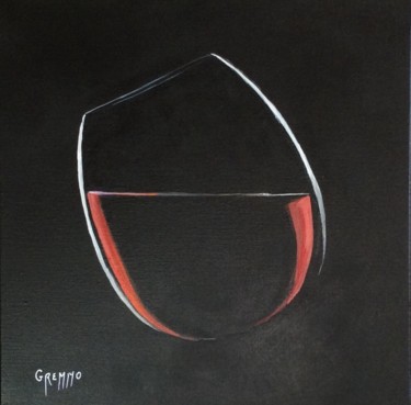 Painting titled "Rond en bouche" by Valérie Gremmo, Original Artwork, Acrylic