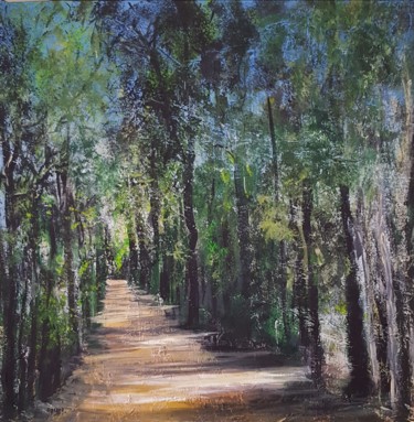 Painting titled "Forêt d’A" by Valérie Gremmo, Original Artwork, Acrylic