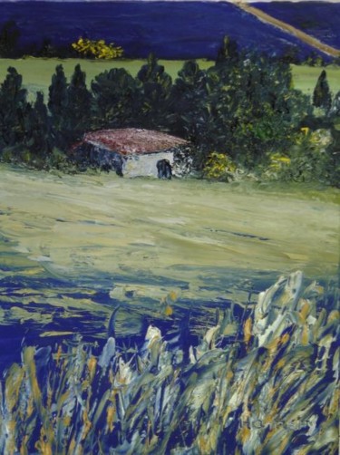 Peinture intitulée "Cliché de Provence" par Valérie Gremmo, Œuvre d'art originale, Huile