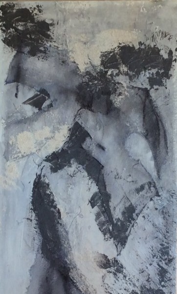 Картина под названием "Profil 2 tendresse" - Valérie Gremmo, Подлинное произведение искусства, Акрил