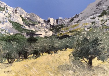 Peinture intitulée "Provence aimée" par Valérie Gremmo, Œuvre d'art originale, Huile