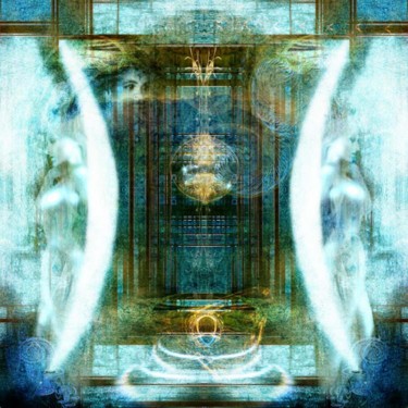 Digitale Kunst mit dem Titel "The Gate of Dreams" von Gregor Scharff, Original-Kunstwerk