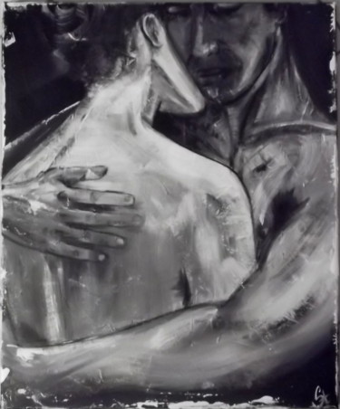 Peinture intitulée "Abbraccio" par Gribouill'Art, Œuvre d'art originale