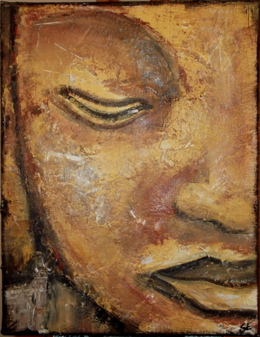 Painting titled "Zen" by Gribouill'Art, Original Artwork, Acrylic
