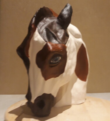 Sculpture intitulée "Paard 1" par Grietje Leyn (art-gl webnode), Œuvre d'art originale, Céramique